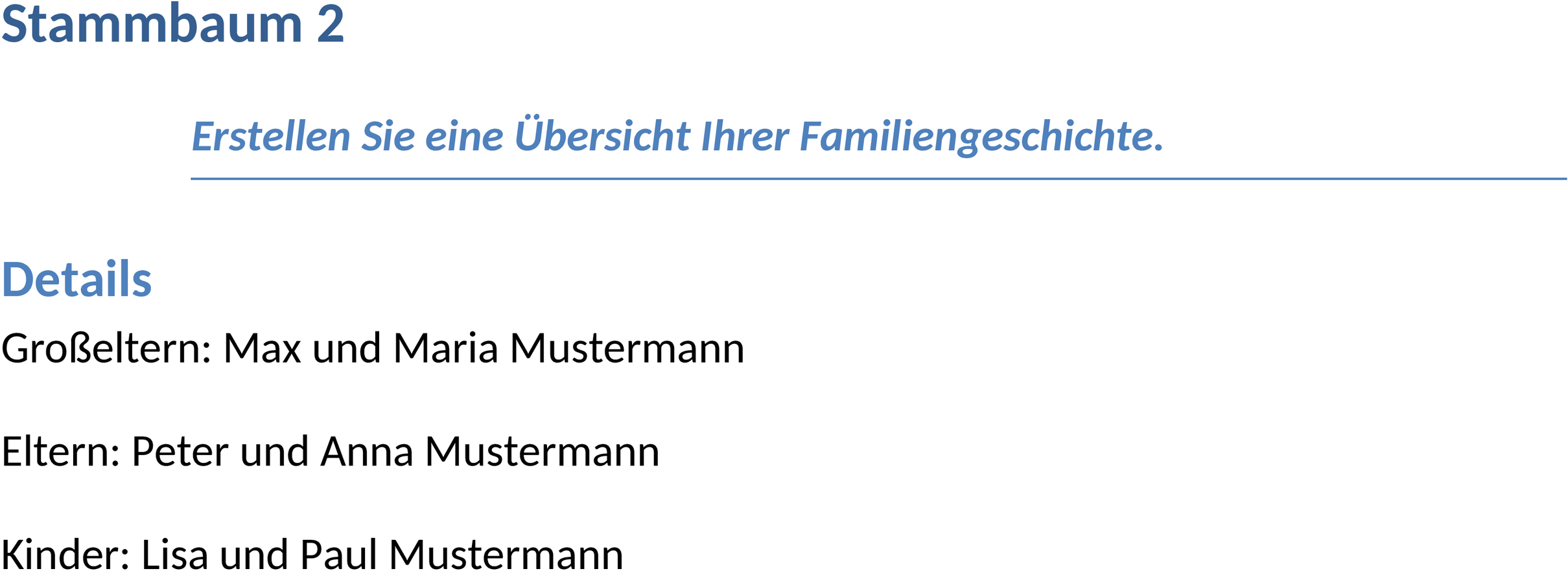 Stammbaum-Word-Vorlage