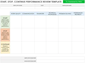 start-stop-continue-performance-review-vorlage