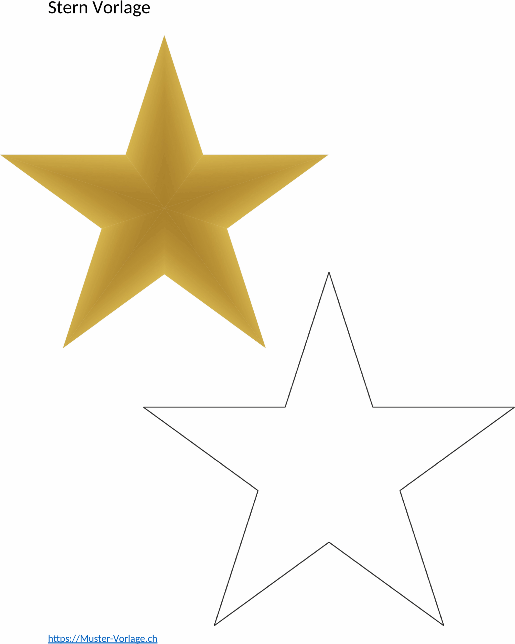 Stern Bastelvorlage Word
