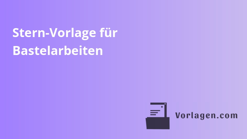 Stern-Vorlage für Bastelarbeiten