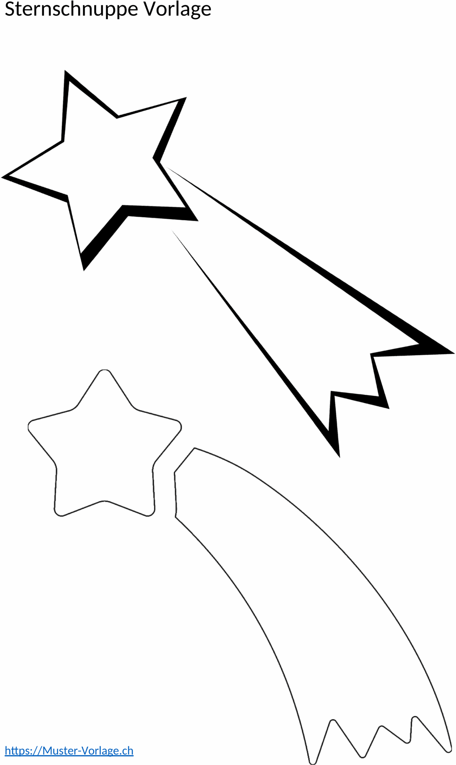 Word-Template Sternschnuppen