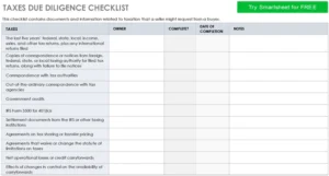 steuer-due-diligence-checkliste-vorlage