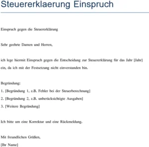 steuererklaerung-einspruch-vorlage-fuer-deinen-einspruch