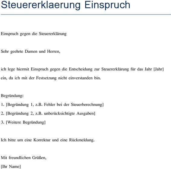 steuererklaerung-einspruch-vorlage-fuer-deinen-einspruch