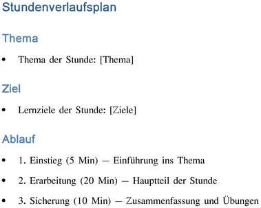 stundenverlaufsplan-fuer-unterrichtsplanung-und-lehrziele