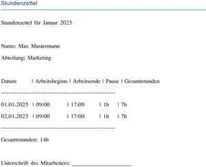 stundenzettel-fuer-januar-2025-arbeitszeiterfassung