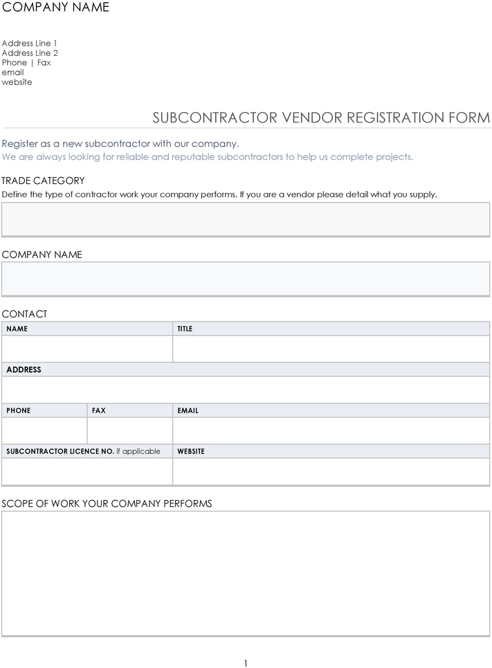 subcontractor-vendor-registration-form