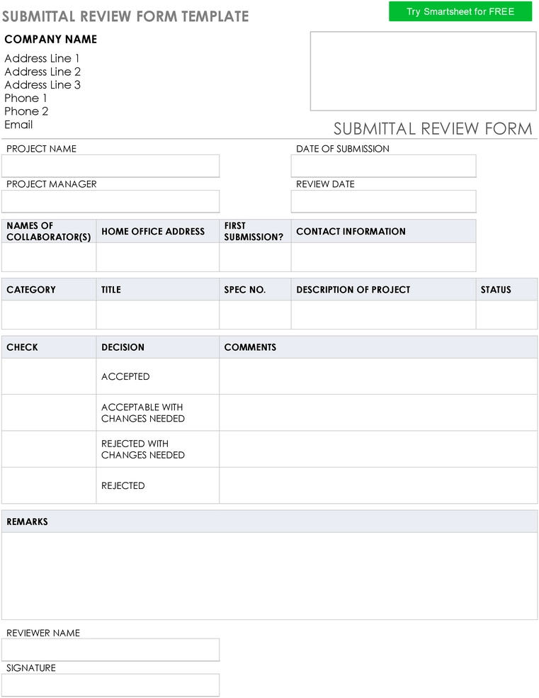 submittal-review-form-pdf-fuer-projektmanagement