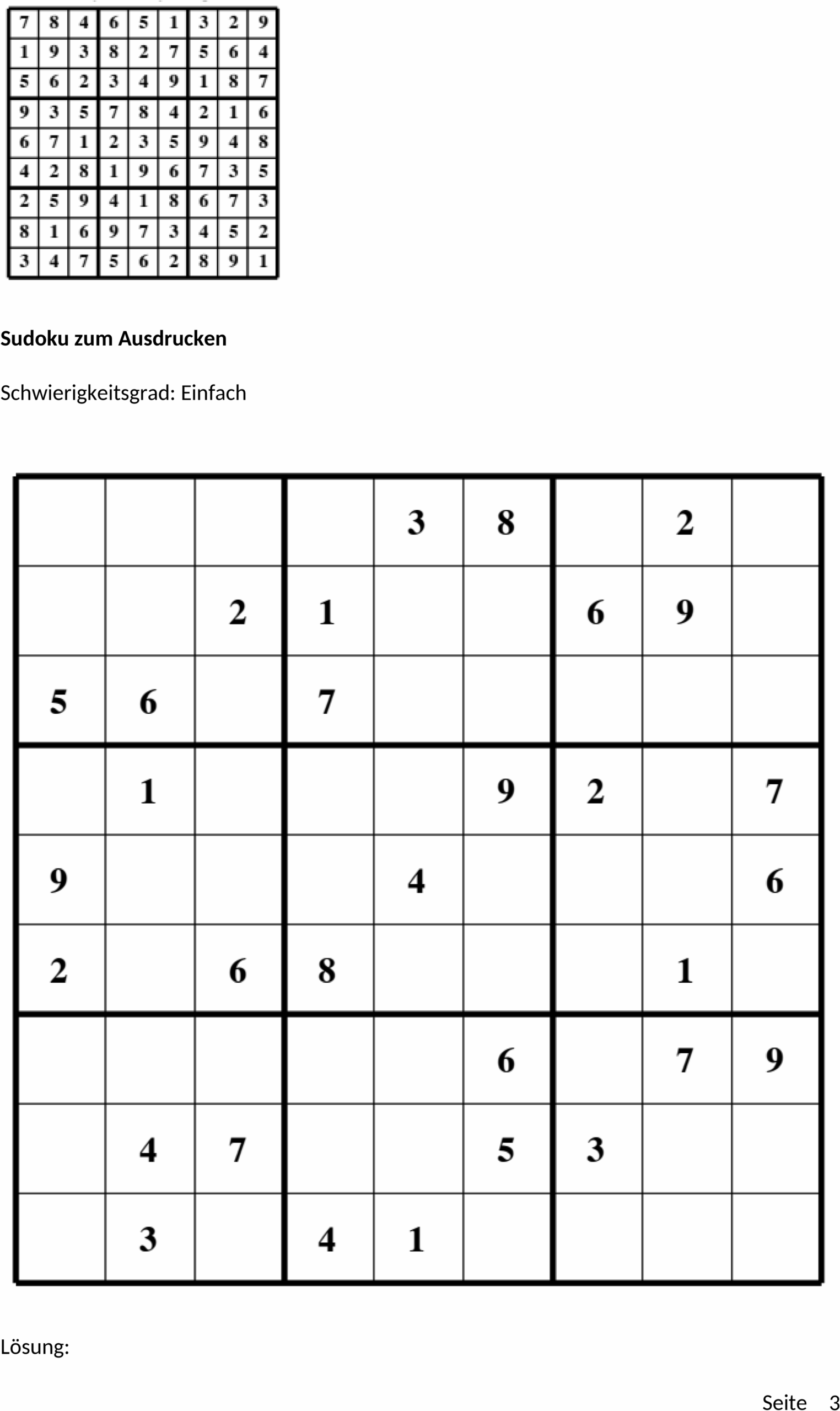 Sudoku-Word-Template-Einfach