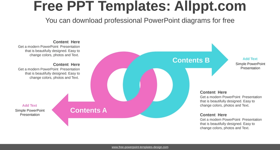 symmetrical-doughnut-arrow-powerpoint-vorlage