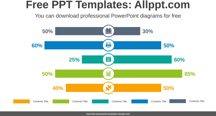 symmetrie-column-chart-ppt-diagramm