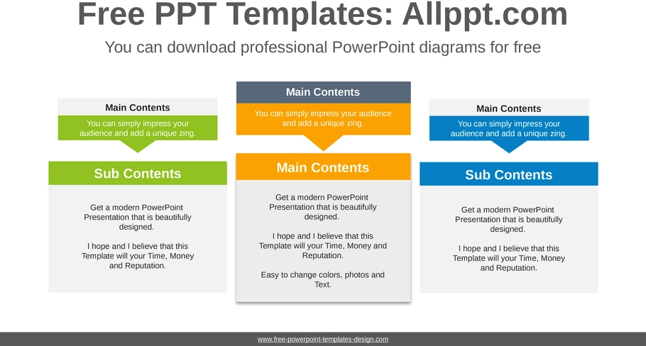 symmetrische-textboxen-und-diagramme-powerpoint