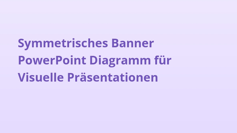 Symmetrisches Banner PowerPoint Diagramm für Visuelle Präsentationen