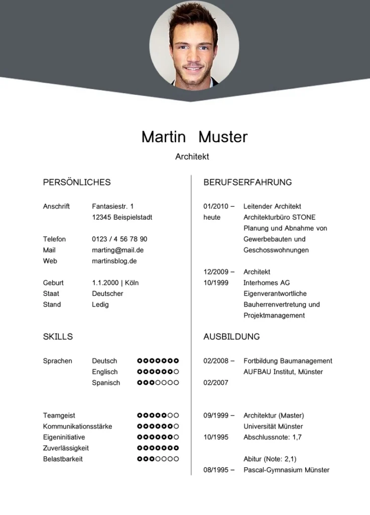 tabellarischer-lebenslauf-vorlage-praesentation-kostenlos