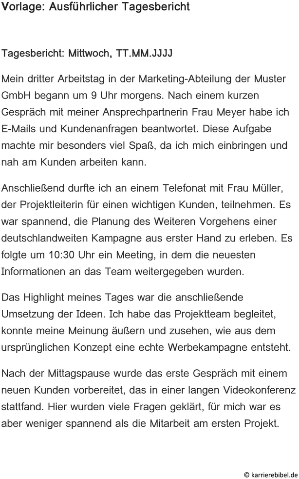 tagesbericht-praktikum-ausfuehrlich-vorlage