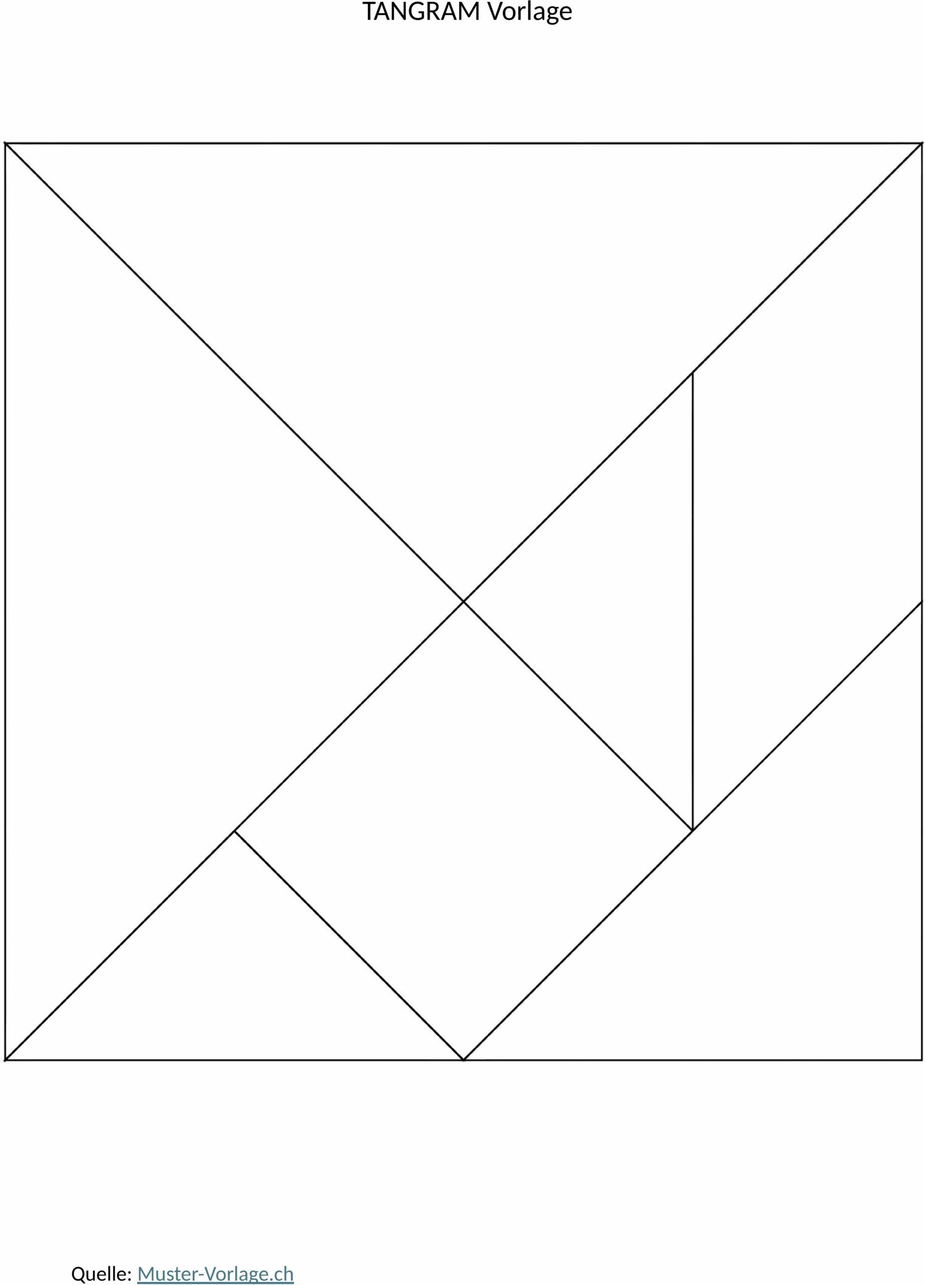 Tangram Word-Vorlage