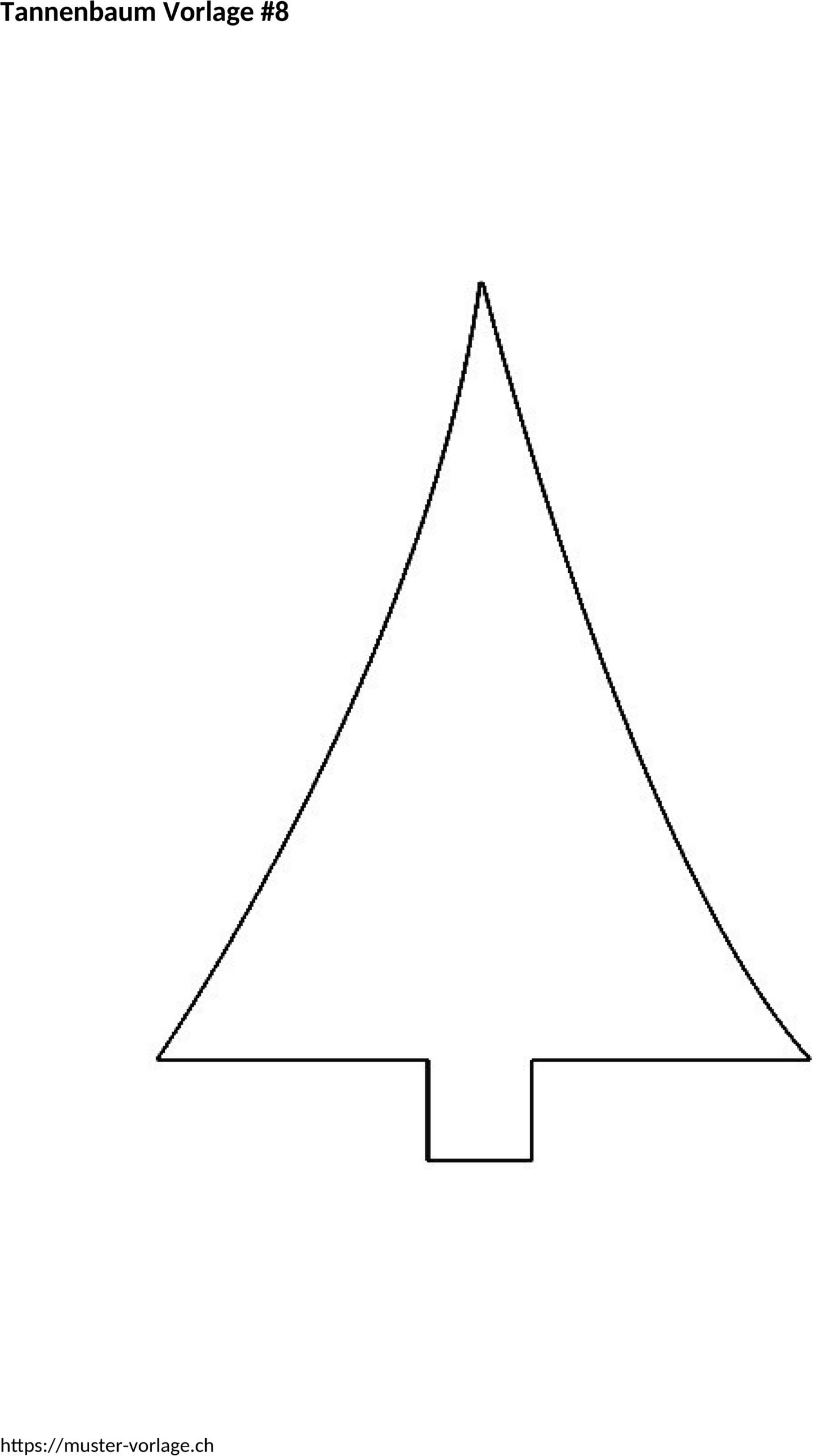 Word-Vorlage Tannenbaum Bastelidee