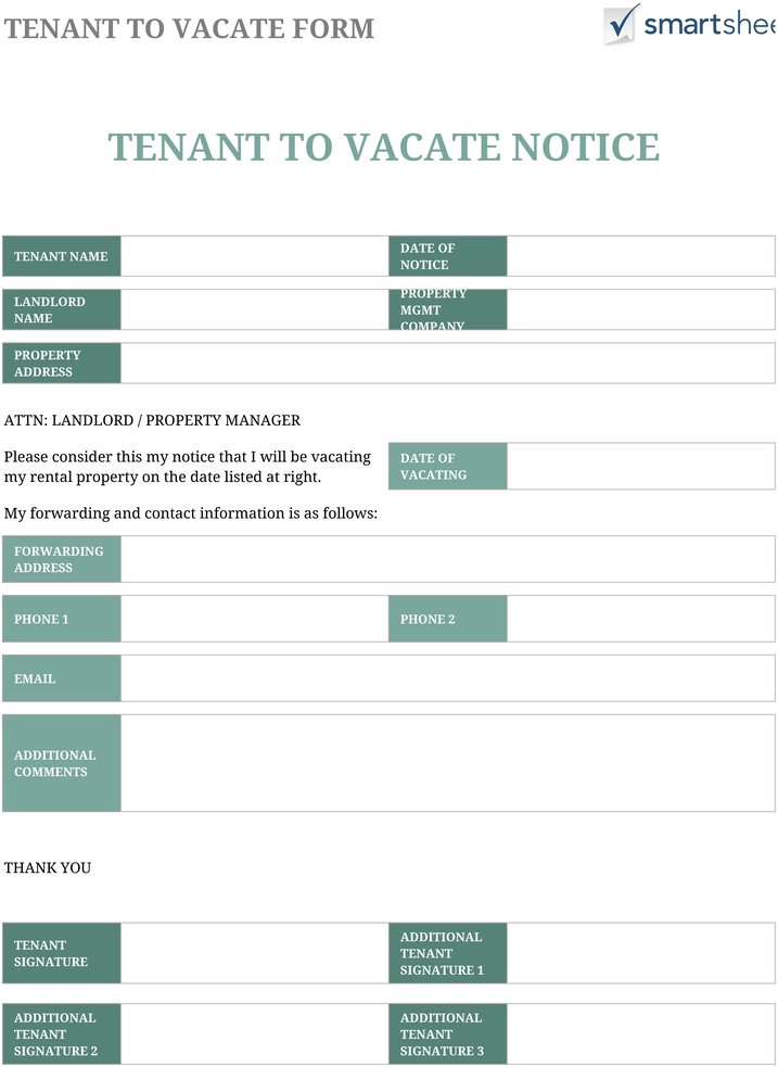 tenant-to-vacate-form-vorlage