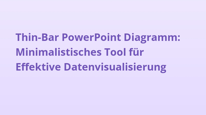 Thin-Bar PowerPoint Diagramm: Minimalistisches Tool für Effektive Datenvisualisierung