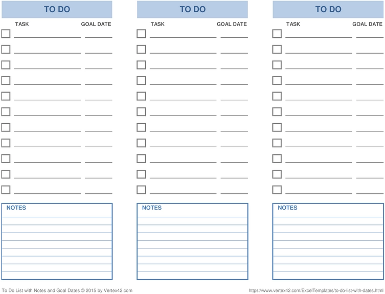 To Do Liste PDF Mit Notizen Und Zielterminen F r Bessere Planung 