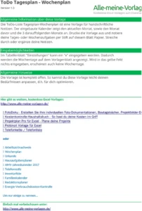todo-tagesplan-wochenorganisation