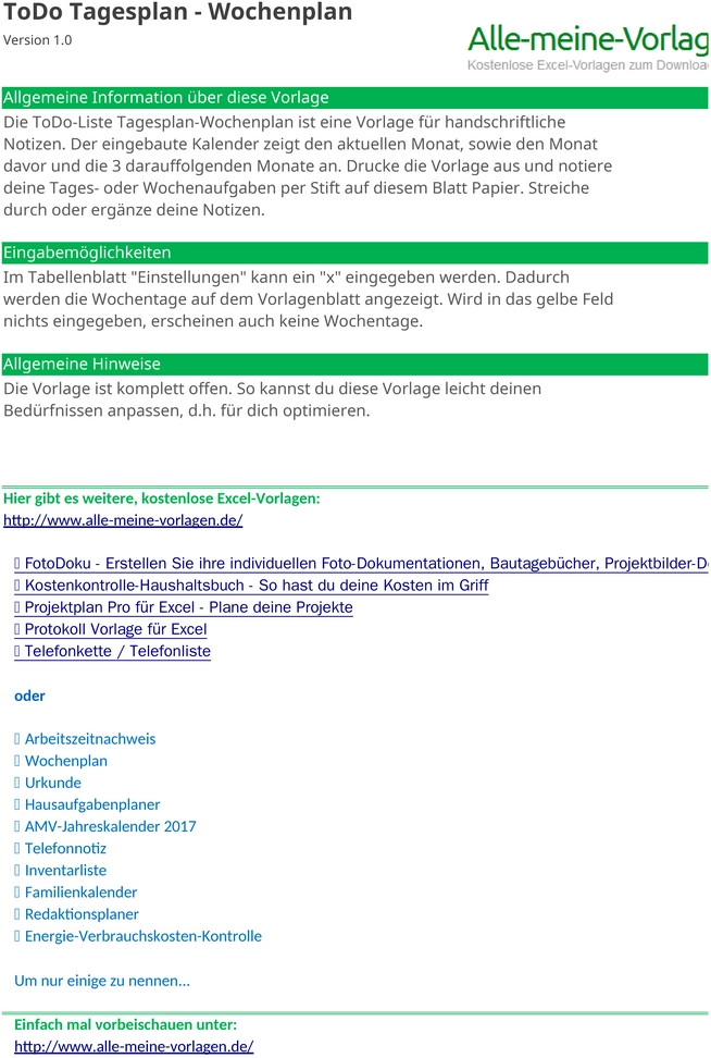 todo-tagesplan-wochenorganisation