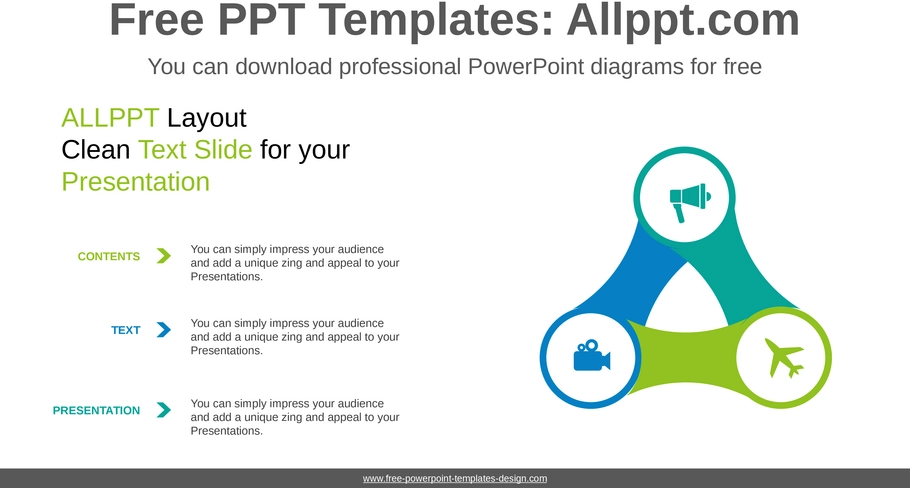 triangular-flow-powerpoint-vorlage