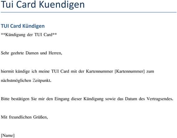 tuicard-kuendigung-vorlage-brief-korrekt-aufsetzen
