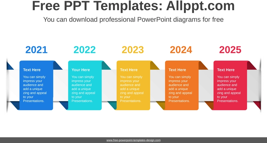 twisted-ribbon-banner-ppt-vorlage