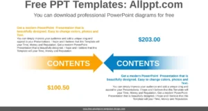 two-opposing-arrows-powerpoint-vorlage