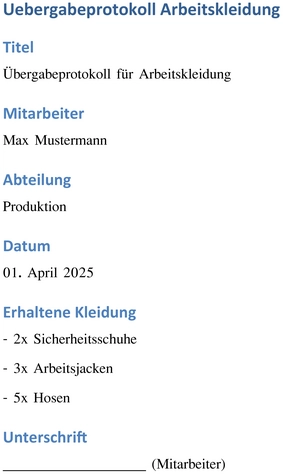 uebergabeprotokoll-arbeitskleidung-verwaltungsdokument