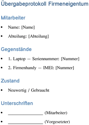 uebergabeprotokoll-firmeneigentum-dokumentation-organisation-verwaltung-arbeitsplatz