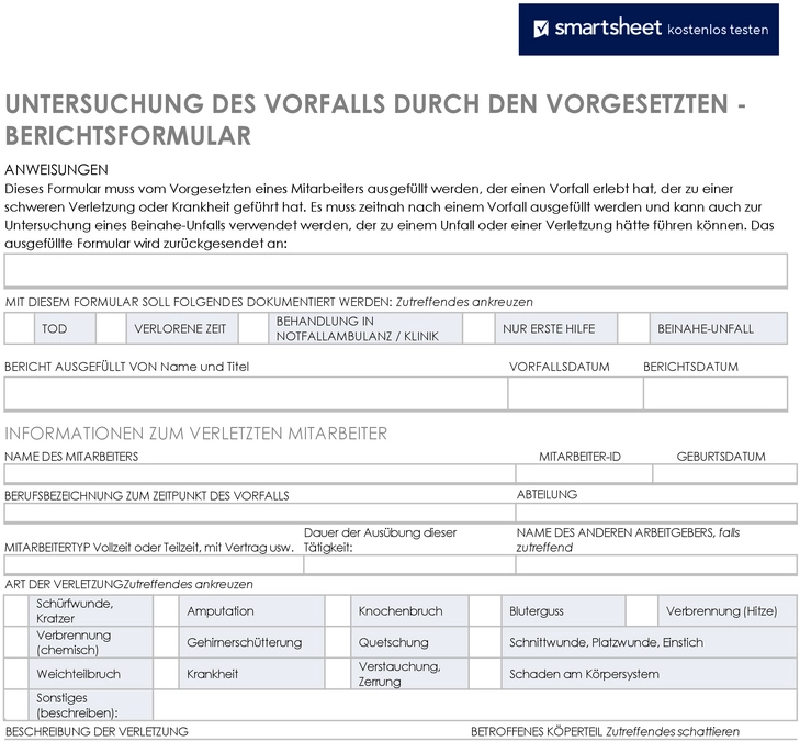 unfallbericht-und-vorfalluntersuchung-vorlage