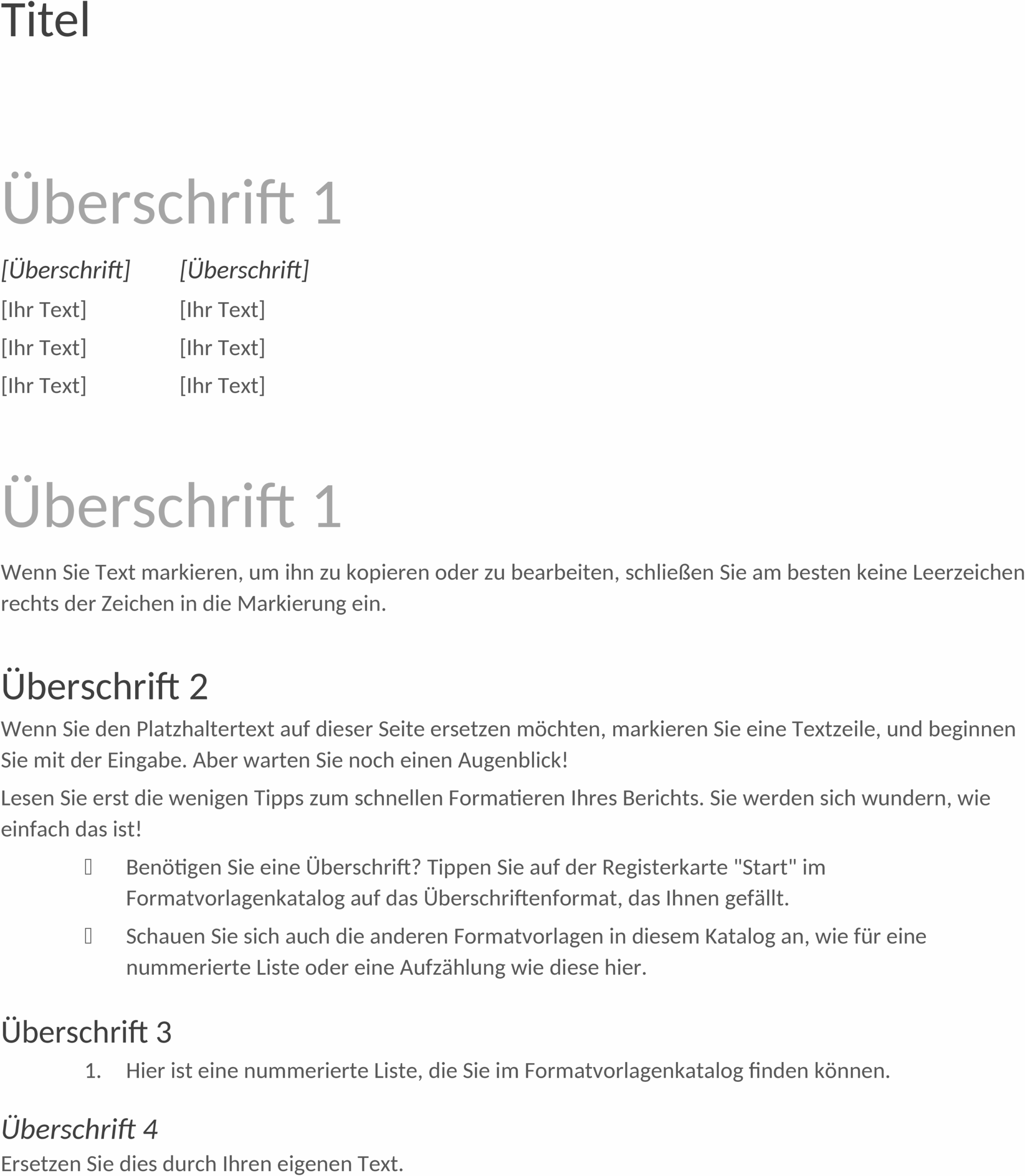 Word-Dokument Unternehmensteam-Wiki