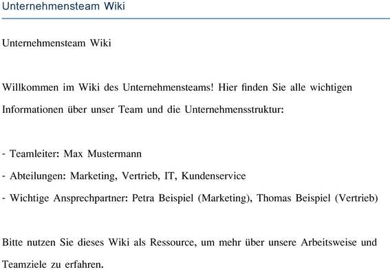 unternehmenswiki-teamorganisation-uebersicht-infos-ansprechpartner