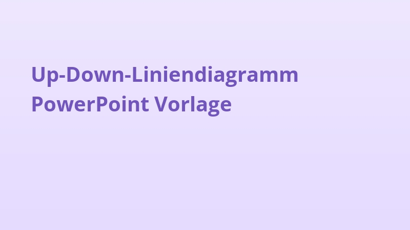Up-Down-Liniendiagramm PowerPoint Vorlage