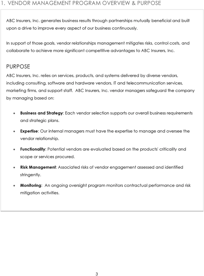vendor-management-program-vorlage