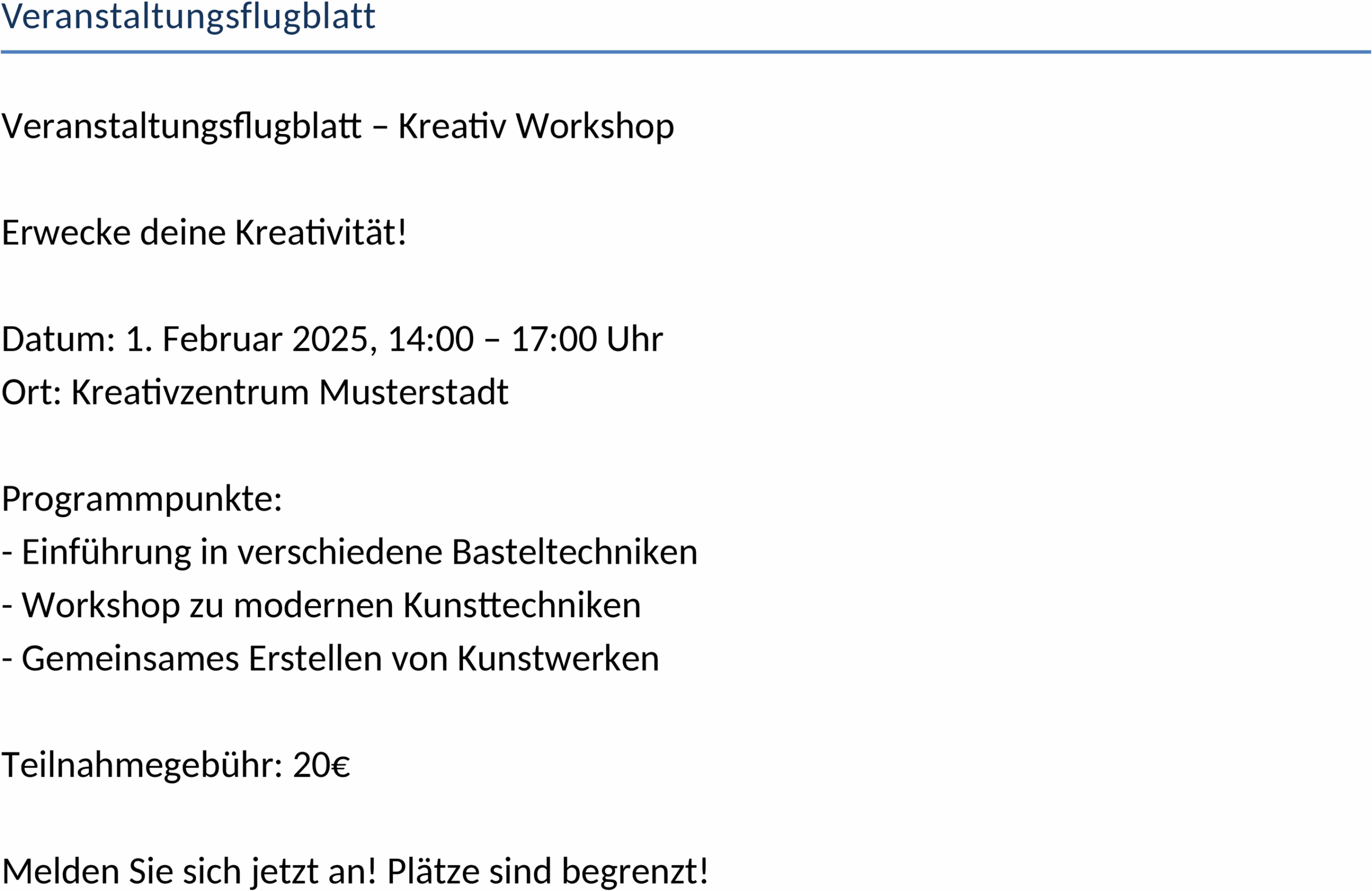 Veranstaltungsflugblatt Word-Datei