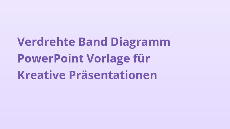 Verdrehte Band Diagramm PowerPoint Vorlage für Kreative Präsentationen