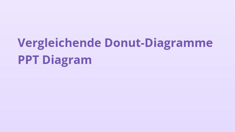 Vergleichende Donut-Diagramme PPT Diagram