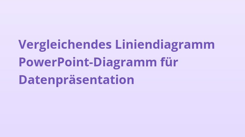 Vergleichendes Liniendiagramm PowerPoint-Diagramm für Datenpräsentation
