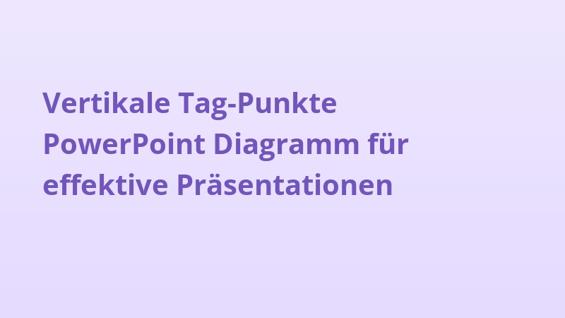 Vertikale Tag-Punkte PowerPoint Diagramm für effektive Präsentationen