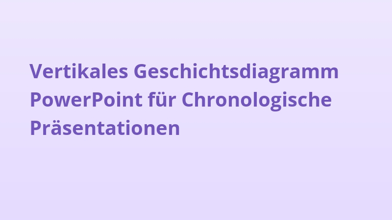 Vertikales Geschichtsdiagramm PowerPoint für Chronologische Präsentationen