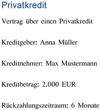 vertrag-ueber-privatkredit-2000-eur-sechs-monate