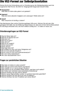 vgz-formel-selbstpraesentation-karriereplanung