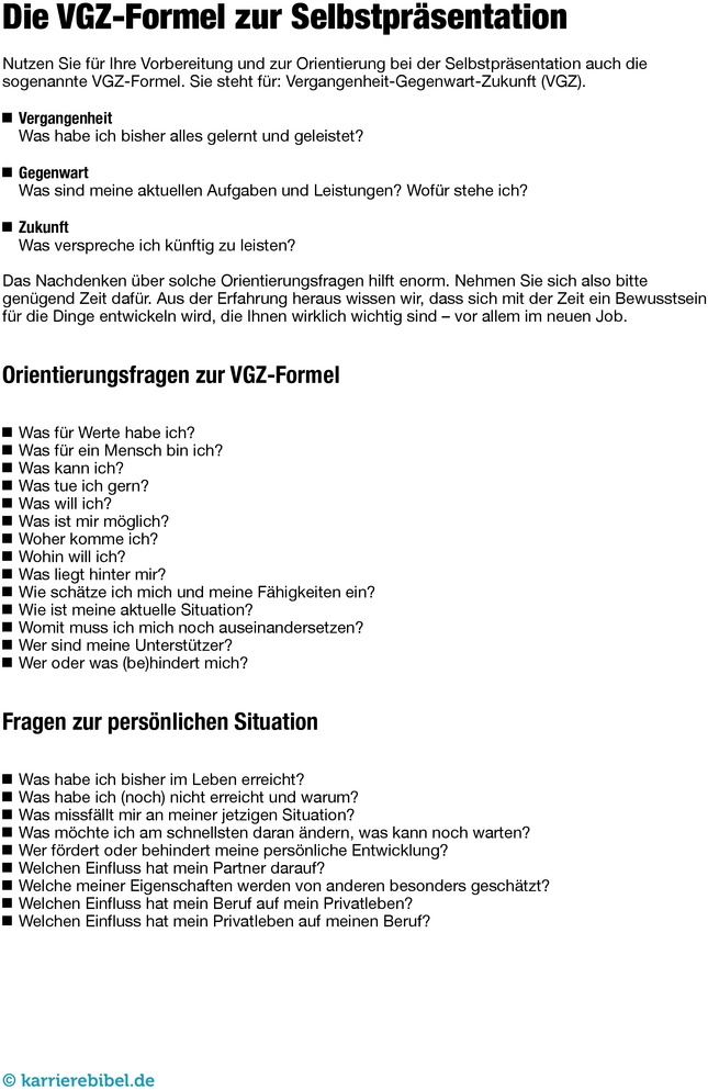 vgz-formel-selbstpraesentation-karriereplanung