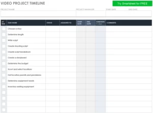 video-project-timeline-vorlage