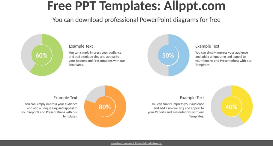 vier-donut-diagramme-powerpoint-vorlage.png