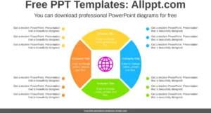 vier-geteilte-kreis-diagramm-powerpoint