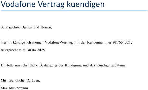 vodafone-vertrag-kuendigen-unterlagen-erstellen